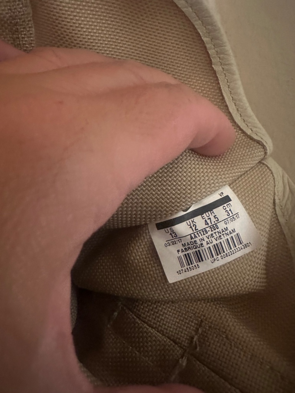 Nike SF Air Force 1 High Wheat Size 13 SF AF1 HI New Without Box - Picture 6 of 6